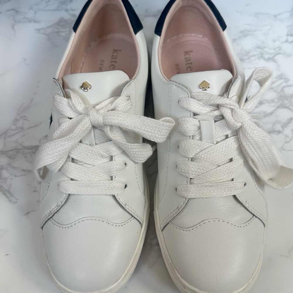 Kate Spade Fez White and Blue Sneakers - Picture 11 of 14